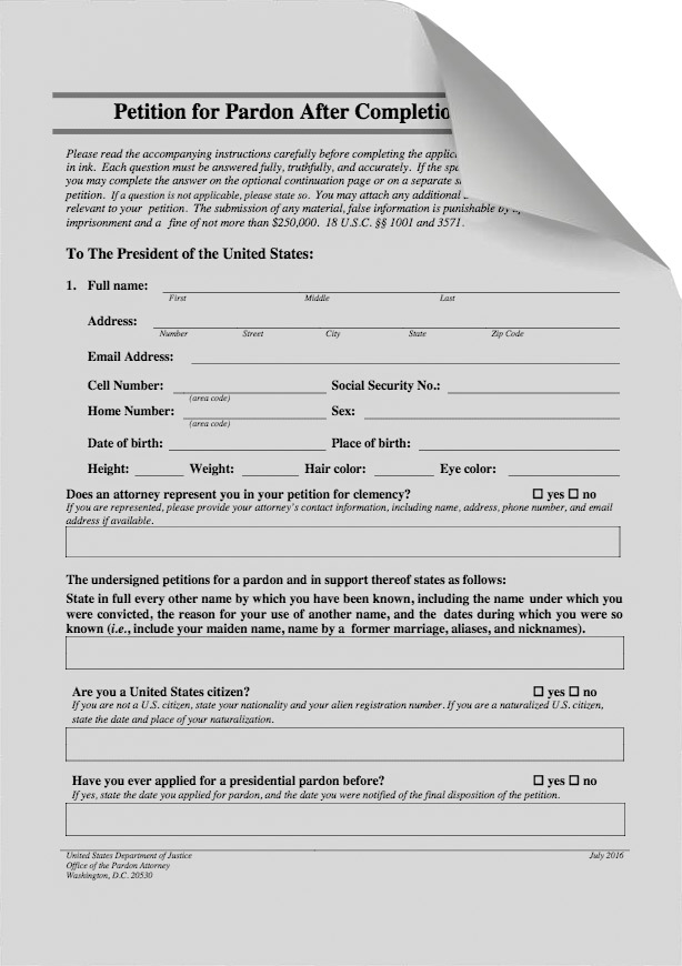 pardon form